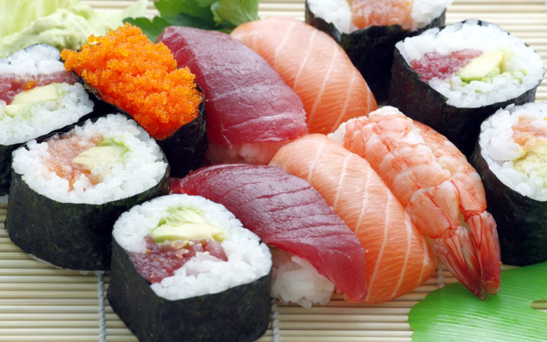 Een eigenaardig gerecht: sushi